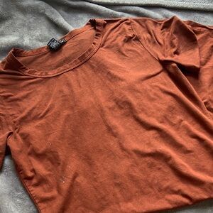 Rue21 Burnt Orange Long Sleeve Top